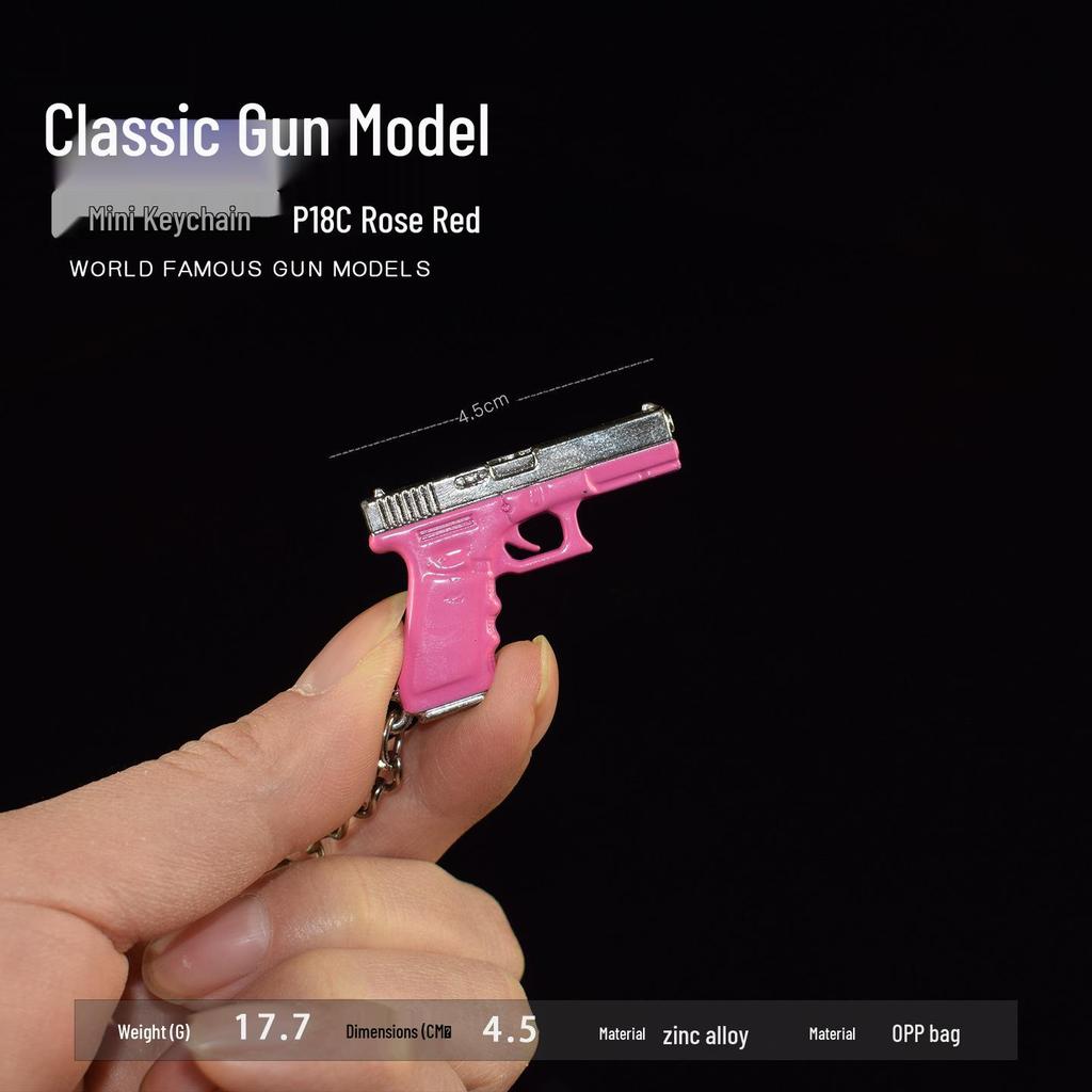 PUBG Winner Winner Chicken Dinner P18C Rose Red Alloy Keychain Pendant