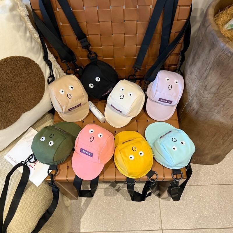 Childrens Bag Crossbody With Letter Hat Design Mini Bag Breathable Clothing