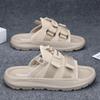 Slippers men's summer wear 2025 new men's outdoor wear-resistant stepping shit feeling casual versatile sports beach sandals