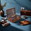 IRIVER BLANK Exquisite Black Walnut Wood Jewelry Box Organizer Noble and Elegant Storage Solution for Wedding Proposal & & Holder – Women, Girls,