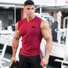 Muscleguys Summer Trend Slim Solid Sports Sleeveless T-shirt Men's Korean Version of The Social Youth Bottoming Breathable Top Fitness Vest