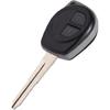 GOTOTOP Key Fob Cover 2 Buttons Remote Key Shell Case Fob Fit for Vitara Swift Ignis SX4 Liana Alto (Black)