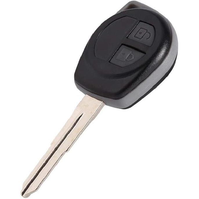 GOTOTOP Key Fob Cover 2 Buttons Remote Key Shell Case Fob Fit for Vitara Swift Ignis SX4 Liana Alto (Black)