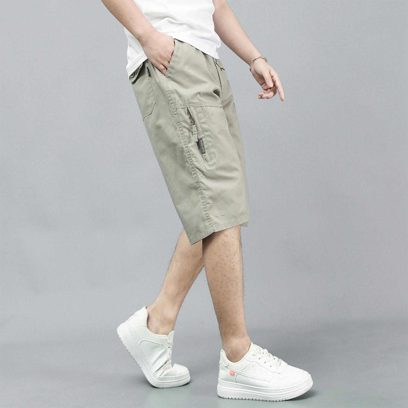 

Men s Straight-leg Pants Outerwear: Large Pair Of Underpants Cotton, Knee-length Pants XXL