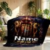 Custom Name Personalized FC Bayern Print Blanket, Home Decor, Bedroom, Sofa, Camping, Couch, Gifts for Birthday Christmas