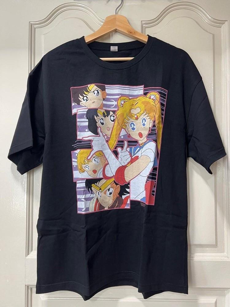 

Sailor Moon Anime Shirt Retro Style Black Unisex Shirt Men Women WA1798 Unisex T-Shirt L