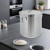 Stainless Steel Airtight Food Storage Canister, 48L Large Capacity Kitchen Container with Handles & Lid for Rice, Flour, Sugar
