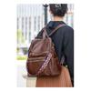 Soft Leather Capacity Casual Backpack
