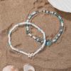 Pearl Starfish Pendant Ankle Handmade Beach Foot Chain Ocean Charm Boho Beaded Anklets  Women