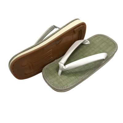 Geta Edoten Fabricat cu Igusa Mărimea L Sandale, Japonia, Talpă, Anti-Alunecare, Alb,