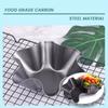 Carbon Steel Cake Mold Microwave Oven Baking Mold Salad Bowl  Baking Cake Non-Stick Petal Shape Mold Baking Tool Kitchen Supplie