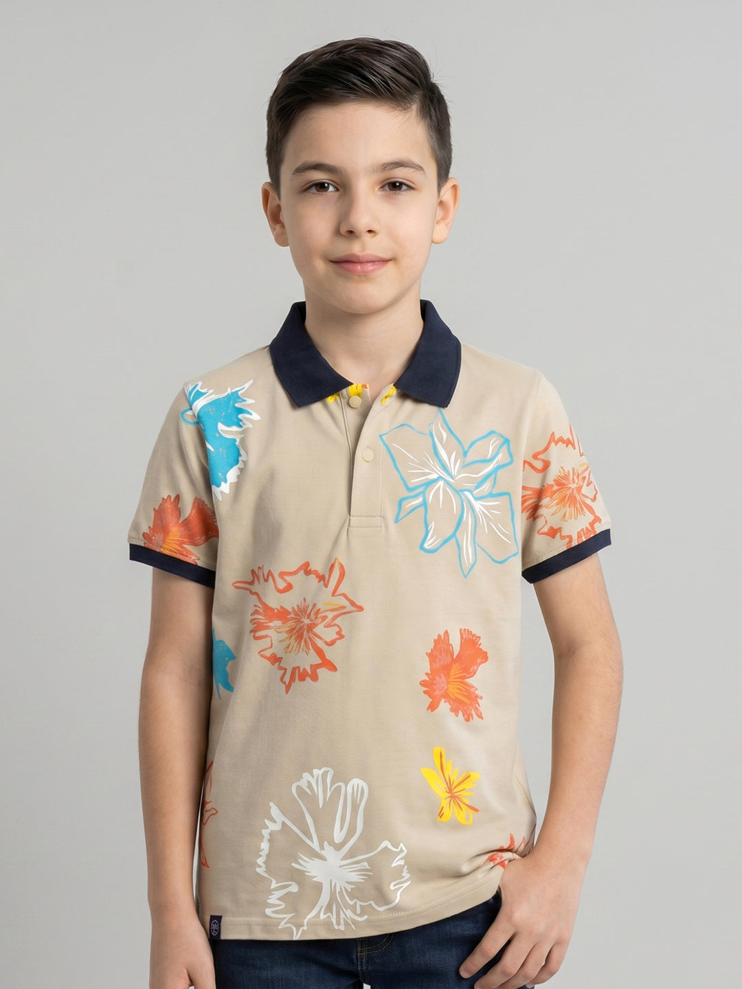 Monte Carlo Boy Regular Fit Fawn Tshirt 4-5 Years