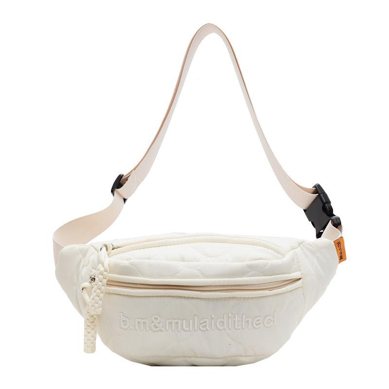 Cotton Pouch Bag For Girls With Zipper Closure And Phone Pocket For Casual Travel