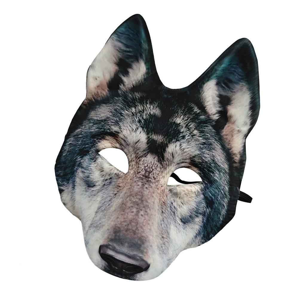 Comfortable Fit Wolf Party Mask Safe Use EVA Texture Suitable for Long Celebration Festival Event and Performances