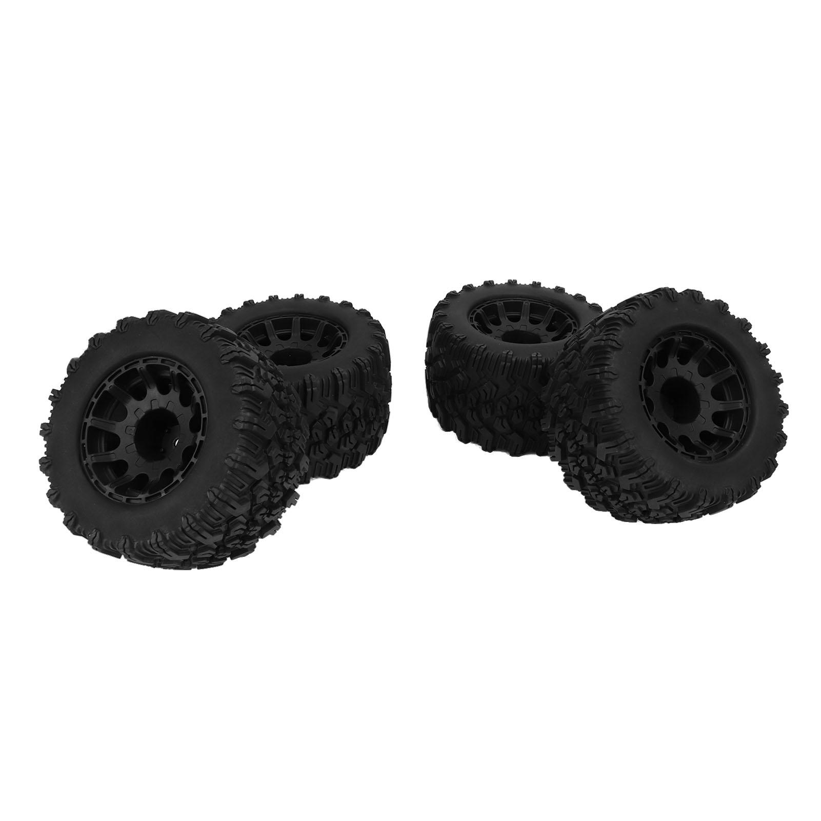 

4pcs RC Monster Truck Tires Black Rubber Plastic 12mm Hex RC Accessories for Redcat for HPI for HSP for 1/10