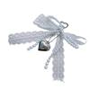 Chaveiro Elegante de Pérolas Imitadas com Contas em Forma de Laço, Ornamento de Bolsa, Nó Borboleta, Joias para Bolsas e Acessórios