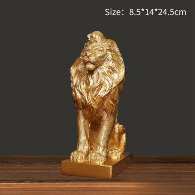 Löwe Skulptur Statue Sammeln Tabletop Ornament Kunst Figurine Dekorative für Büro