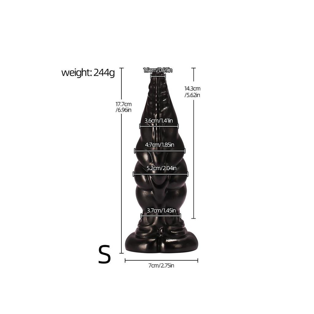 Alien Rhinoceros Horn Anal Plug - Thick, Large Anus Plug for Men & Women, Erotic Toy & Masturbator