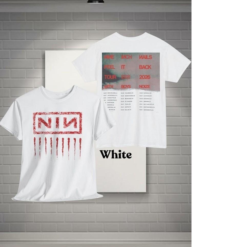 

Apparel Concert Tour 2026 Nine Inch Nails Merch amp Gift Fans NIN Tshirt Hot Unisex T-Shirt M