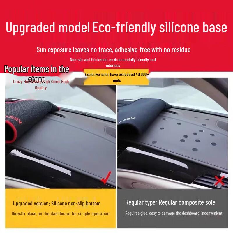 Arcfox T1 Dashboard Sunshade Mat - Front Console Sun Protection and Decoration Pad