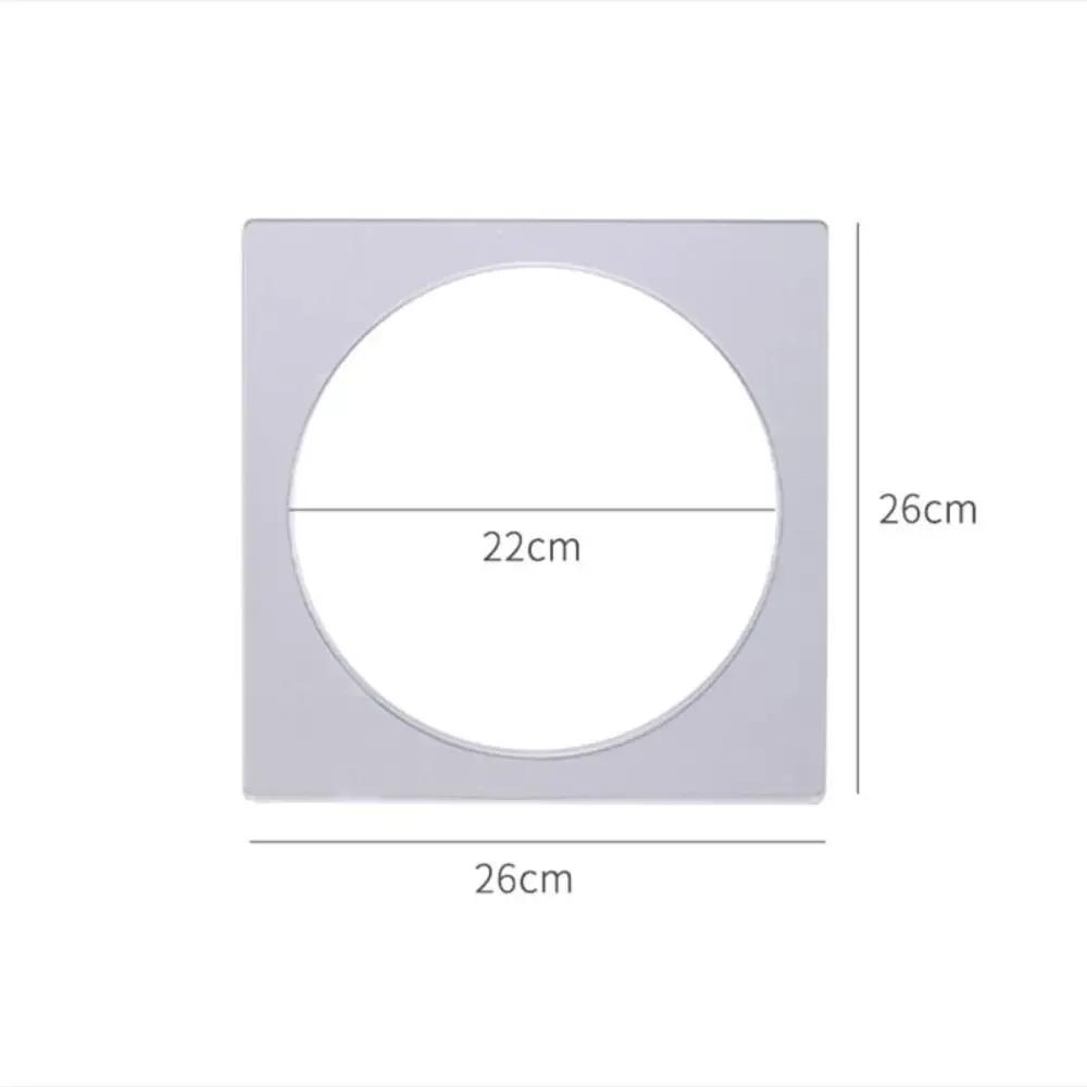 Reusable Square Acrylic Cake Discs Boards Transparent 6/7/8/9/10in Layer Cake Mould Round Hole DIY Pancake Molds Pancake