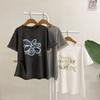 Honey J PigmenT Color Block LeTTering T shirT 3 Color