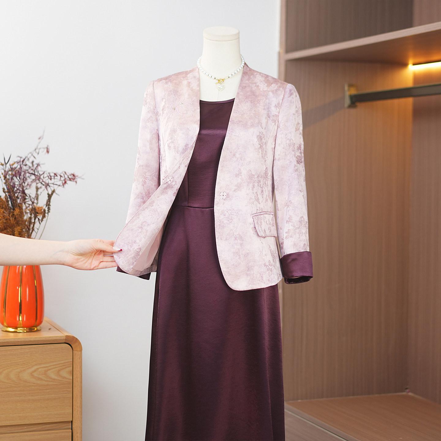 Mother s Day 2026 Chinese-Style Elegant Wedding Ensemble L (Recommended for 52.5-57.5 kg)