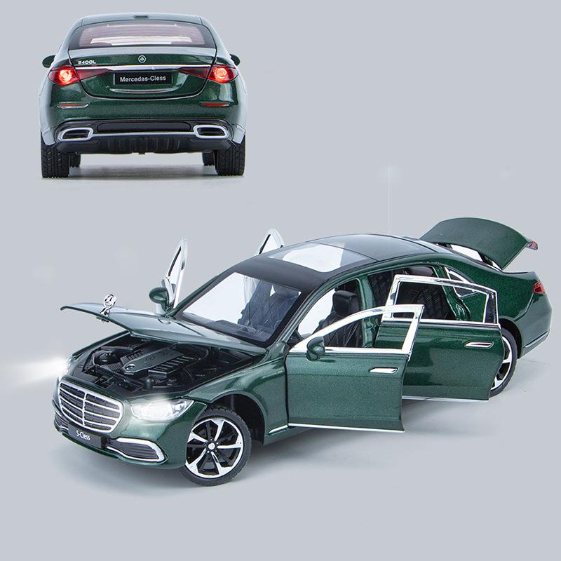1/24 BENZ S400 S-Class Alloy Car Diecasts & Toy Vehicles Car Model Sound and Light Pull Back Car Toys Gifts