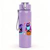 1PC Colorful Halloween Ghost Cartoon Print 750ml Color Plastic Sports Water Bottle Leakproof Flip Straw Lid Suitable for Sports Office Home Use