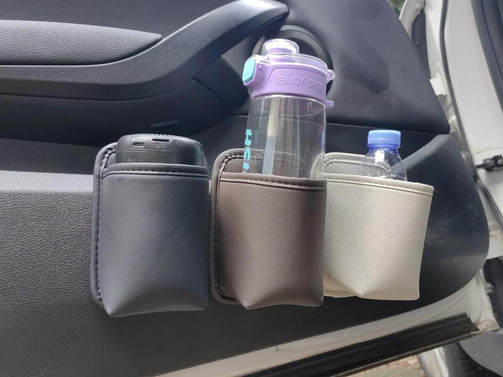 Borsa Portaoggetti e Portabicchiere da Portiera per Auto & Pattumiera