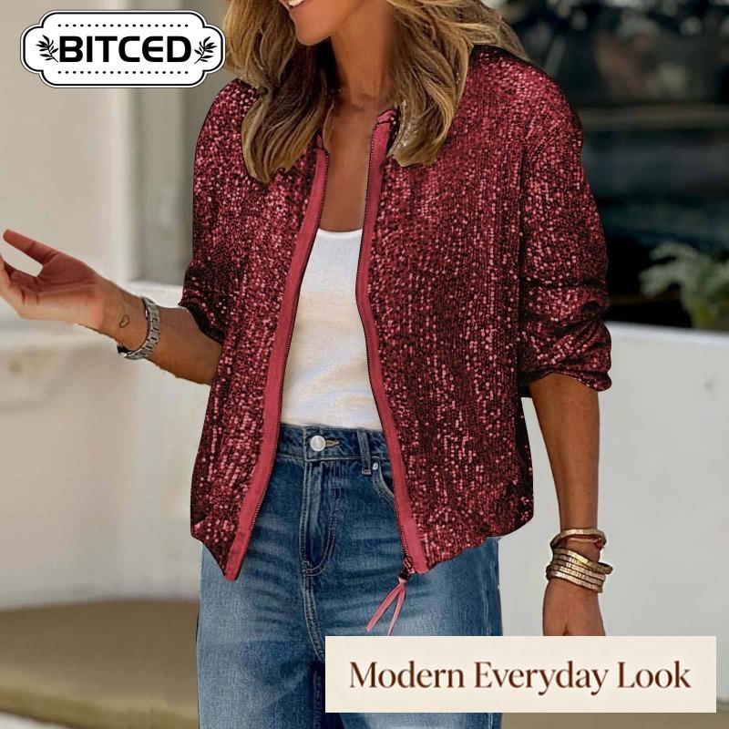 BITCED Women's Vintage Casual Solid Color Print Autumn Winter Long Sleeve Jackets & Coats
