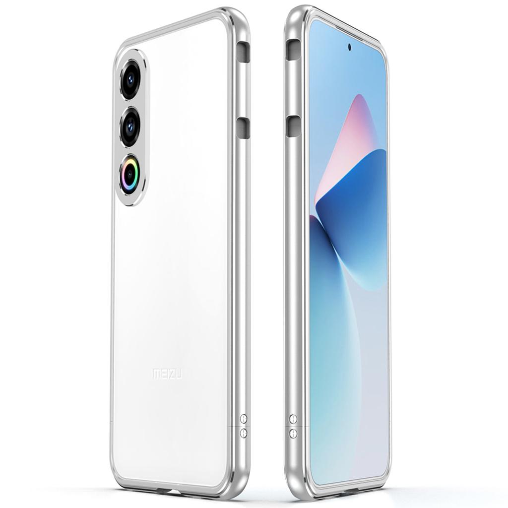For Meizu 21 Bumper Case Metal Frame Phone Cover with Camera Lens Guard