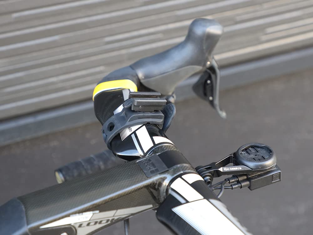 Silikon Gummiband Halterung für Gasilon Frontlicht Fahrradlicht entspricht (Rec-Halterung) (Neue Halterung) [Rubber2-Gaciron] CV9CP-400 / V9CP-800 /