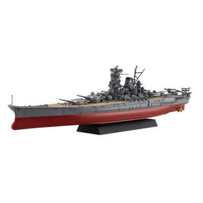 Fujimi Model 1/700 Ship NEXT Series No.1 Japanese Navy Battleship Yamato (New Display Base) Color-Coded Plastic Model Kit NX1 8x14x39cm