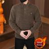 Men's Winter Velvet Hoodie 2025: Thick, Long Sleeve, Casual Knitwear Sweater