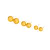 Retro Metal Temperament Earrings Fashion High Sense Matte Brushed Ball Earrings Women