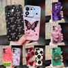 For Honor 600 Smart X7e Plus 5G Cases Pink Bowknot Butterfly Shockproof Luxury Full Protection Soft Shell For HonorX7ePlus Funda