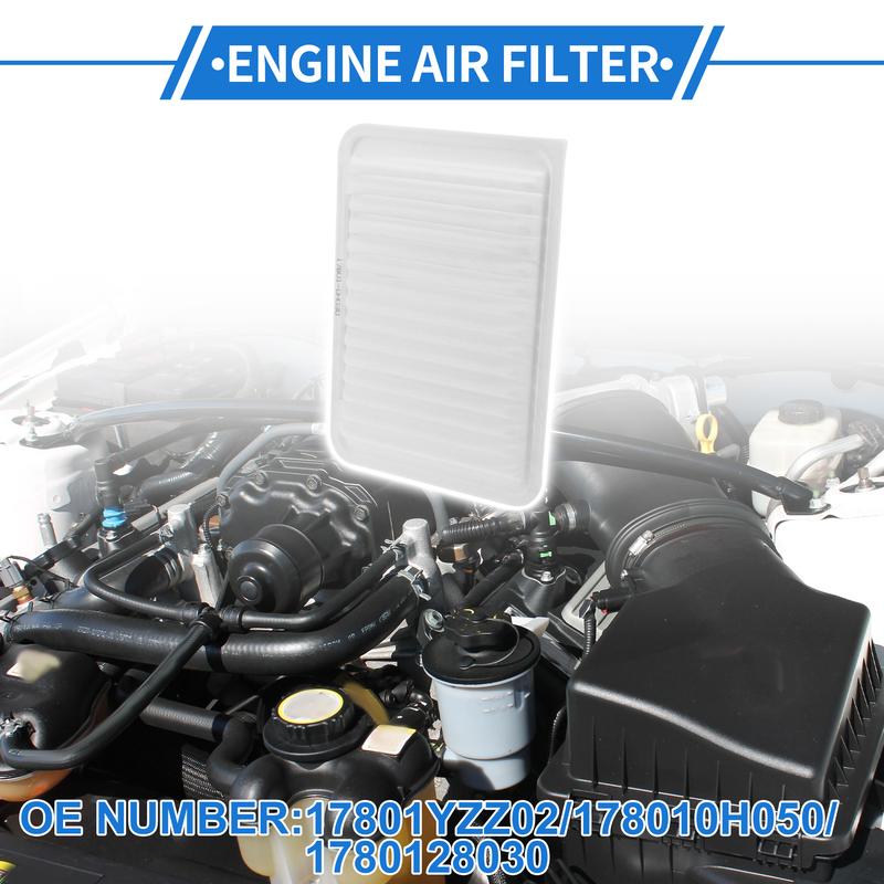 X Autohaux 1 Pcs Engine Air Filter for Toyota Camry 2.5L L4 10-17 Long Life Engine Air Filter