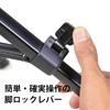 SLIK GX 7500 Tripod with 3-Way Head, Maximum Height 172cm, 5 Sections, Maximum Load Capacity 1.5kg, Lever Lock, Quick Release Plate, 217146