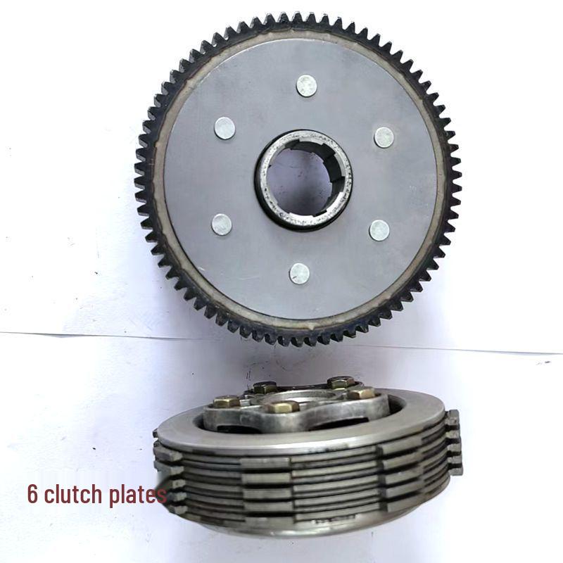 CG200 Motorcycle Clutch Assembly with 5 Springs and 6 Friction Plates