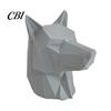 Animal Shaped Car Ornament 3D Printed Wolf Trailer Hitch Decoration, Howling Head for Truck SUV Rear Bumper, Matte Finish Outdoor Vehicle Decor
