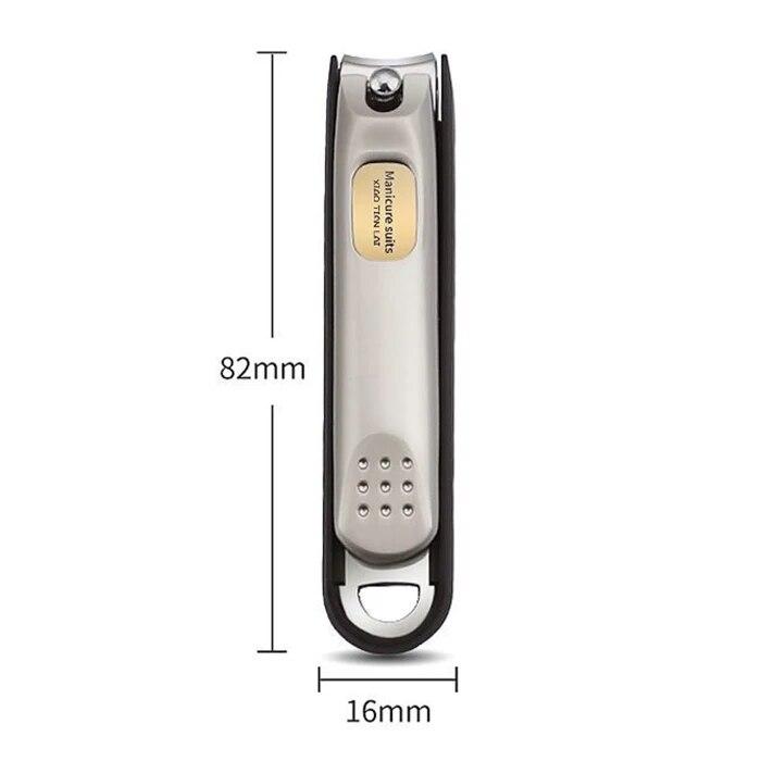 Nail Trimmer Pedicure Scissor Nail Clippers Stainless Steel Anti Splash Fingernail Cutter Manicure Tools Bionics Design