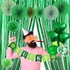 St. Patrick'S Day Party Set, Irish Beer Festival Balloon Decoration Lucky Alphabet Flag Clover