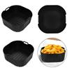 2PCS Square Cooking Mats Oven Safe Grilling Mats Silicone Texture Air Fryers Bowl Suitable for Kitchen Baking Use