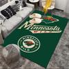Minnesota-Wild Hockey Team Area Rug Suitable for Indoor And Outdoor,Carpets for Kitchens, Homes, Offices, Living Rooms,Home Decor,Christmas Gift
