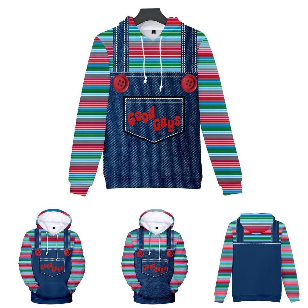 Vibrantly Designed Women Men Good Guys Chucky 3d Print Sweatshirt Hoodies