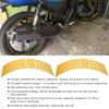 16 Stück Fahrrad Motorrad 16 18 Zoll Reflektierende Radstreifen Aufkleber Dekoration Zubehör(Gelb)