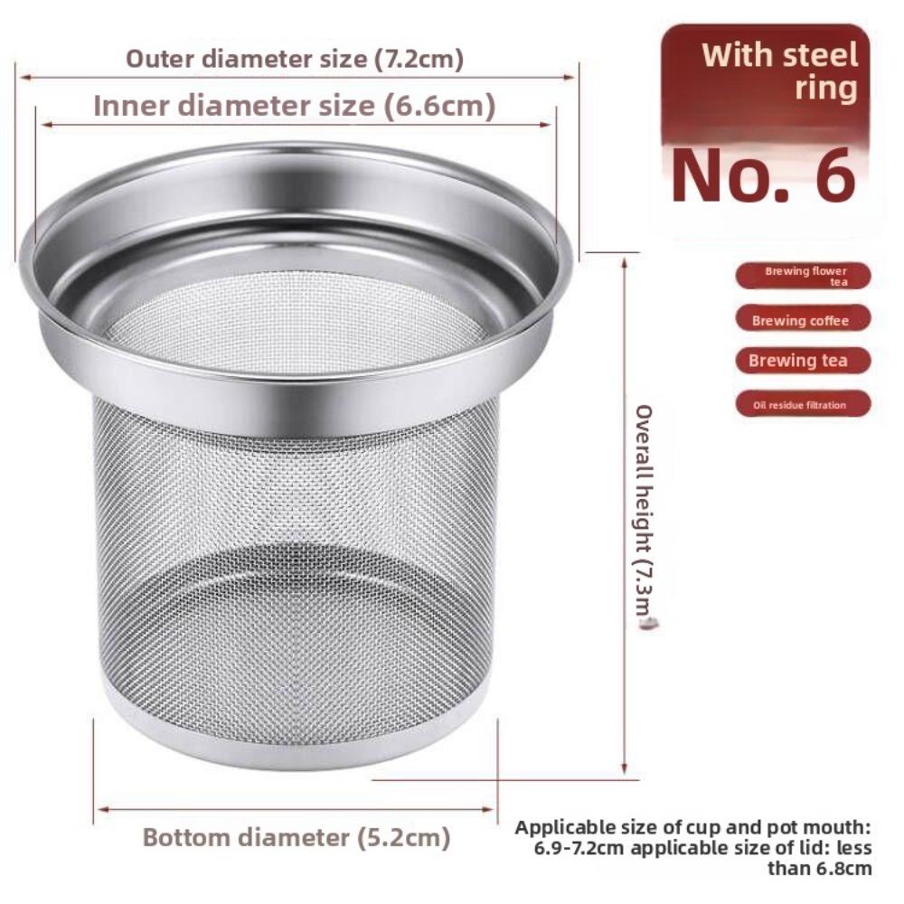 Stainless Steel Tea Strainer Reusable Filter Replacement Tea Infuser Multifunction Extra Fine Mesh Tea Strainer