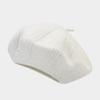 Knitted Sequined Beret for Autumn Winter Fashionable Woolen Hat for Women Versatile Artist Hat