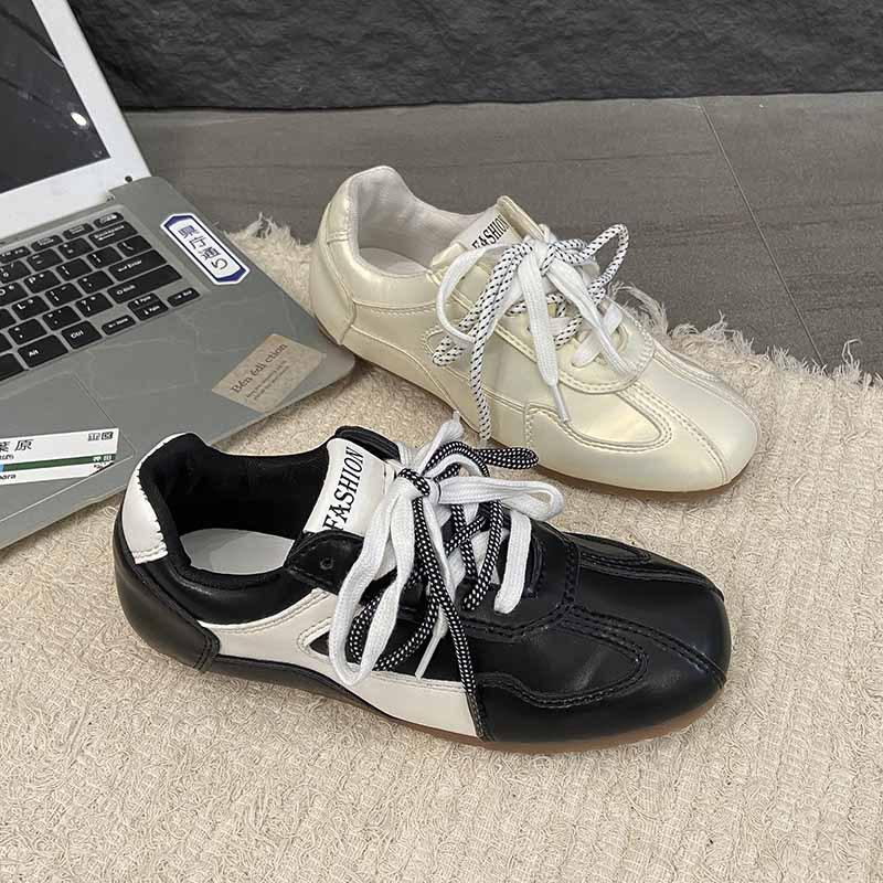 2025 New Color Matching Versatile College Style Moral Training Shoes Women's Spring Fashion Soft-soled Sports and Leisure Forrest Gump Shoes